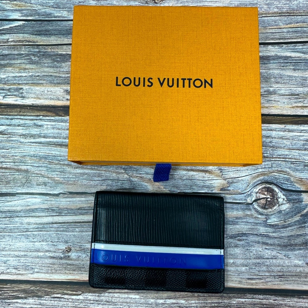 LOUIS VUITTON Pocket Organizer leather with box GUC - Picture 1 of 9